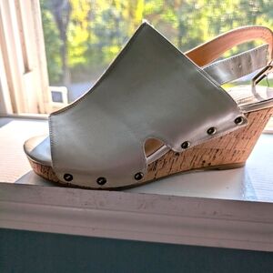 Cream colored sandals